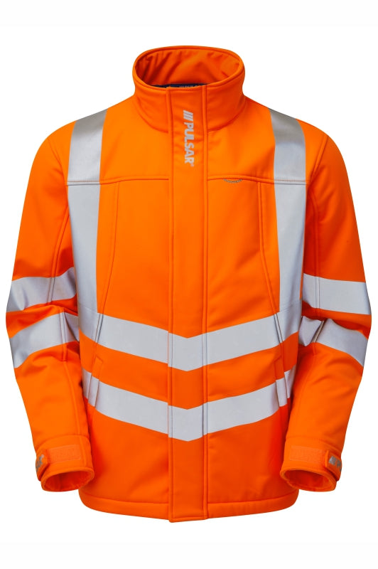 Softshell Jacket Orange Recycled Content - PR535 - - Customisable Waterproof
