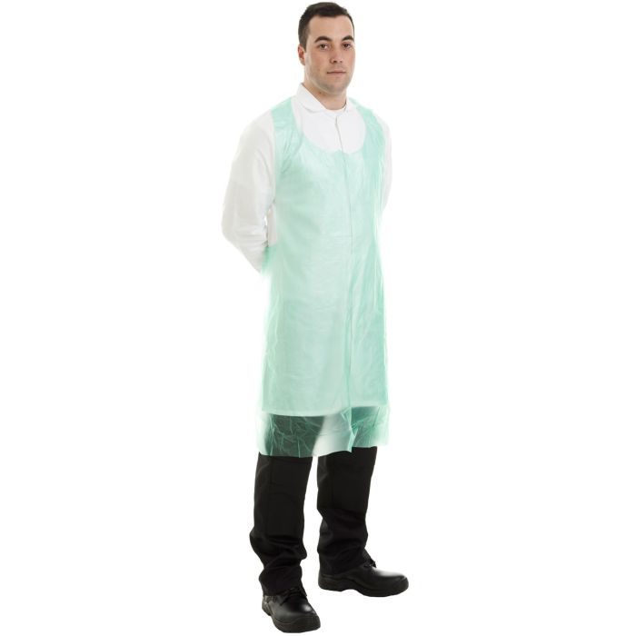 PE Aprons - 20 Micron - D47 - Green - Customisable Apron