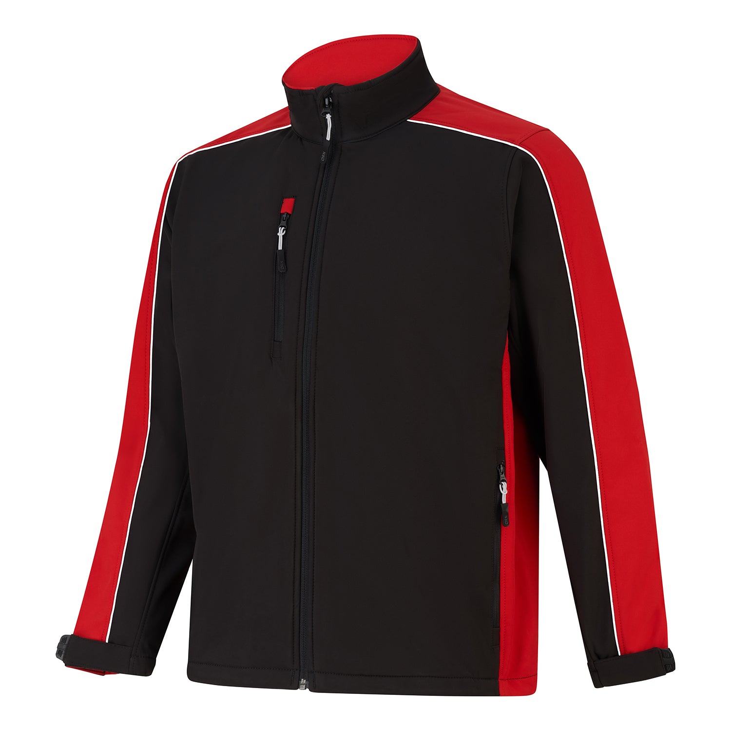 Orn Avocet Softshell - Black - Red - 4288 - - Customisable Softshells, Fleeces &amp; Jackets
