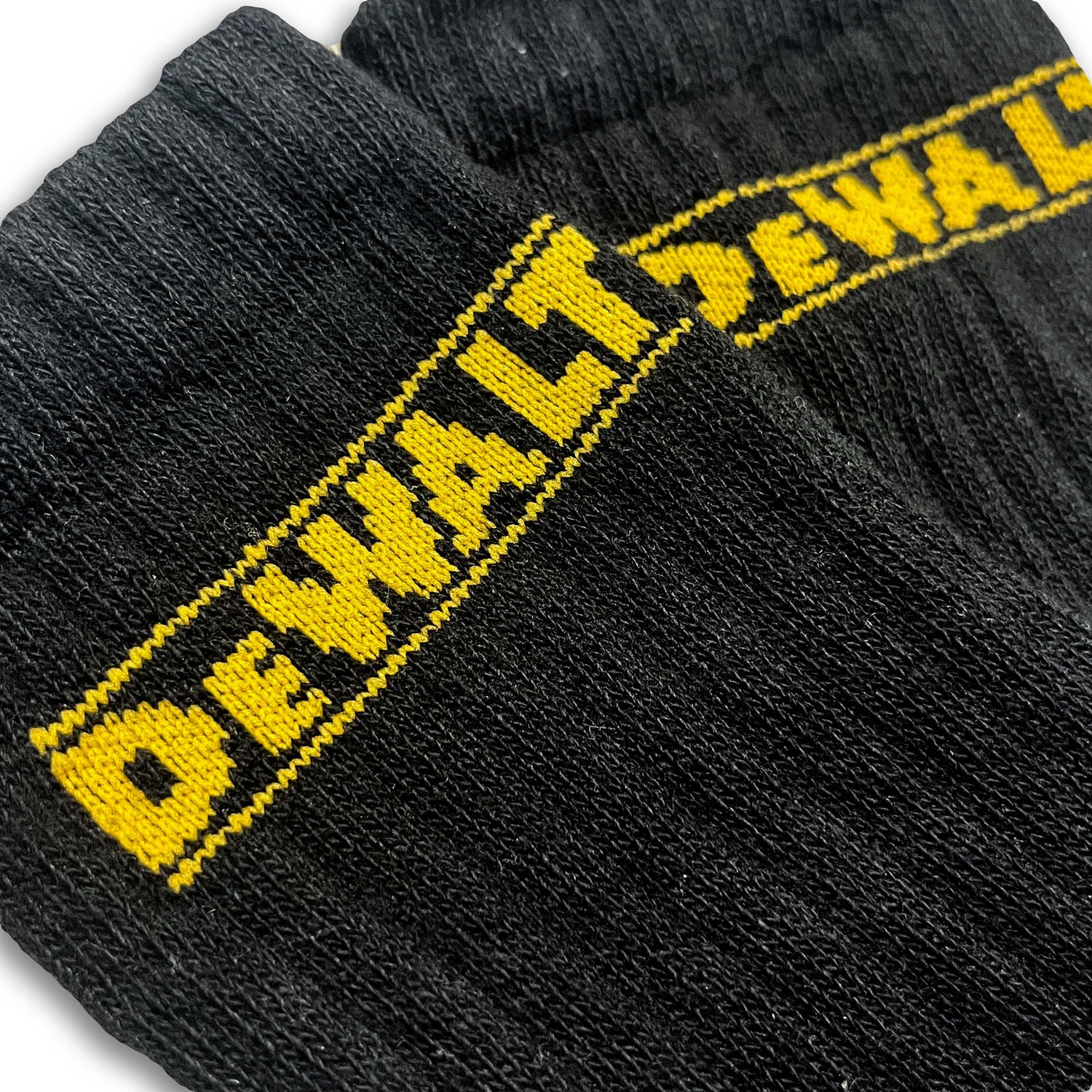 DeWalt Hydro Sock Twin Pair Pack of work socks Black/Yellow - - Customisable General Safety Shoes