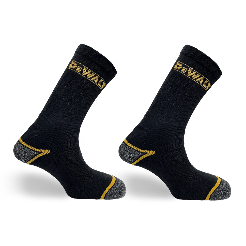 Twin Pair Pack of work socks Black/Yellow - Hydro Sock