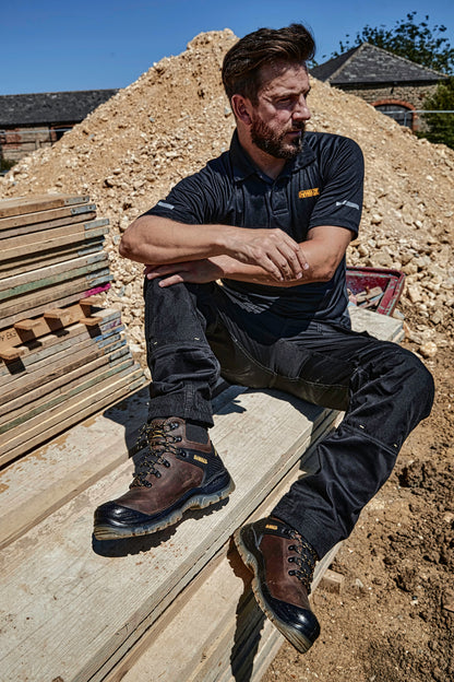 DeWalt Newark Waterproof Safety Hiker Brown - - Customisable Footwear