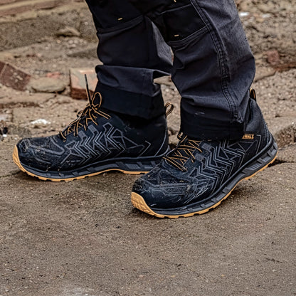 DeWalt Fargo Sports Safety Trainer Black - - Customisable Footwear