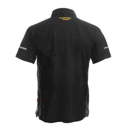 DeWalt Rutland /Grey PWS Polo Shirt Black - - Customisable Workwear