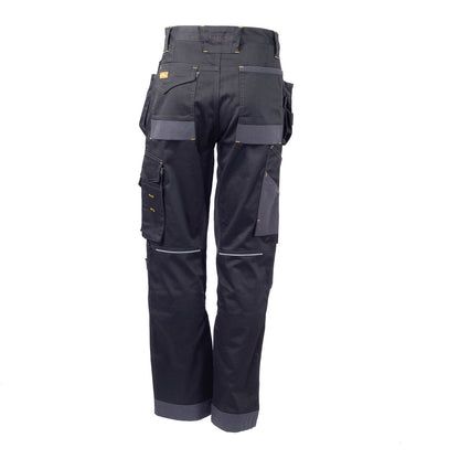 DeWalt Harrison Regular Fit Stretch Trouser Black/Grey - - Customisable Workwear