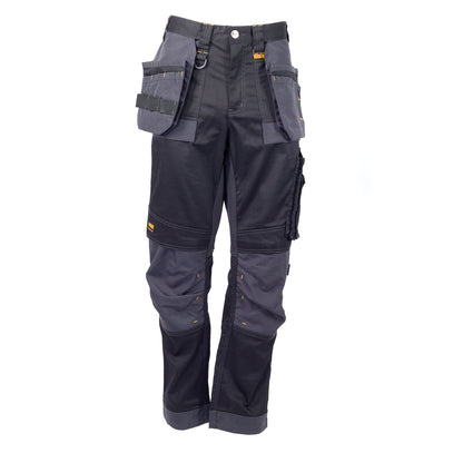 DeWalt Harrison Regular Fit Stretch Trouser Black/Grey - - Customisable Workwear