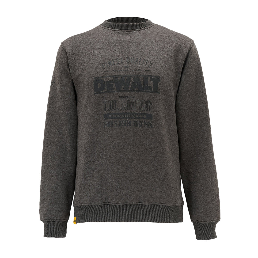 DeWalt Delaware Crew Neck Sweatshirt Charcoal Grey - Charcoal Grey - Customisable Workwear