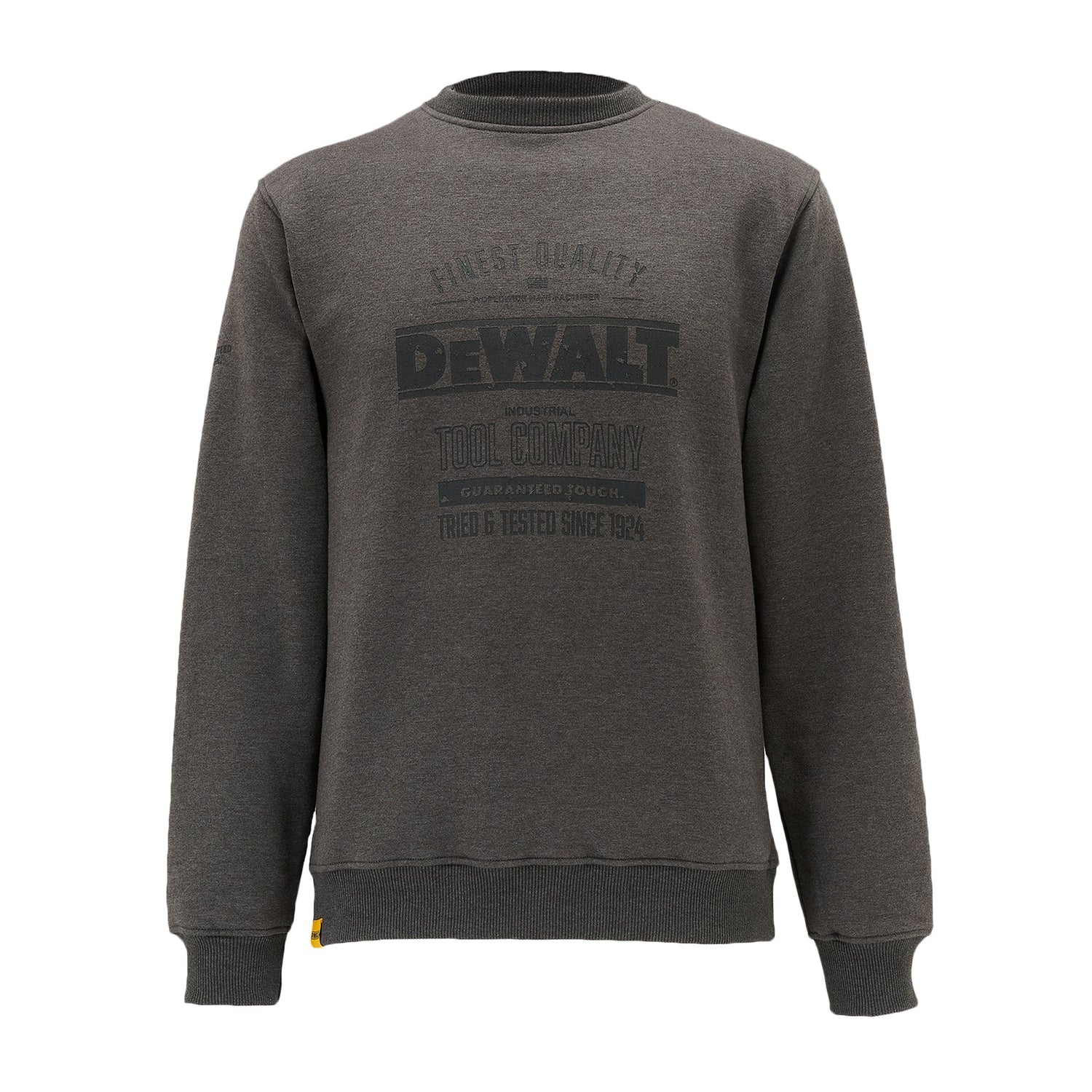 DeWalt Delaware Crew Neck Sweatshirt Charcoal Grey - Charcoal Grey - Customisable Workwear