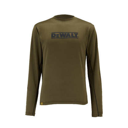 DeWalt Truro Long Sleeve Performance T-Shirt Olive - Olive - Customisable Workwear