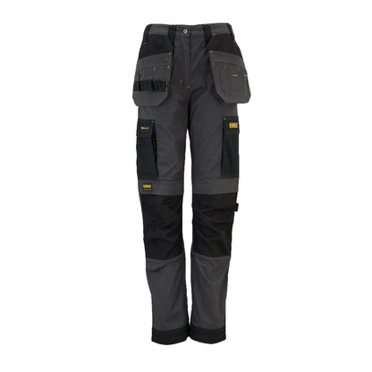 DeWalt Roseville Ladies Trouser Slim Fit Grey/Black - Grey Black - Customisable Workwear