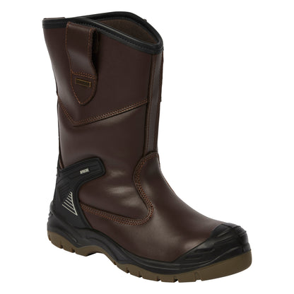 Apache AP305 Waterproof Rigger Boot Brown - Brown - Customisable Boots