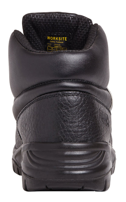 Work Site SS601SM Mid-Cut Safety Boot Black - - Customisable Footwear