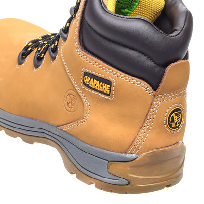 Apache AP314CM Nubuck Safety Hiker – Wheat - - Customisable Boots