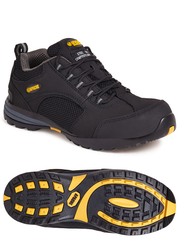 Apache AP318SM Safety Trainer Black - - Customisable Trainers