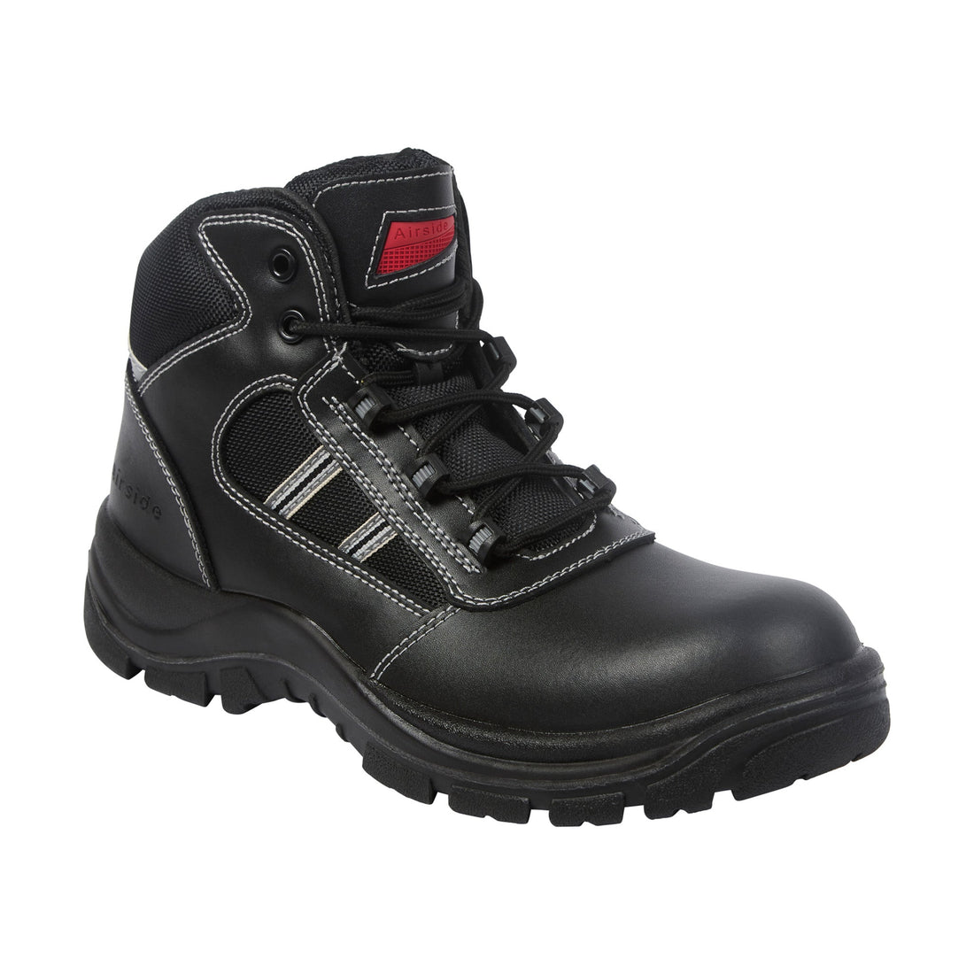 Airside SS704CM Non-Metallic Safety Hiker Black - Black - Customisable Footwear