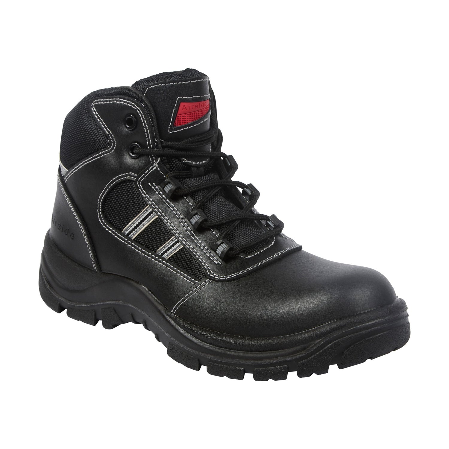 Airside SS704CM Non-Metallic Safety Hiker Black - Black - Customisable Footwear