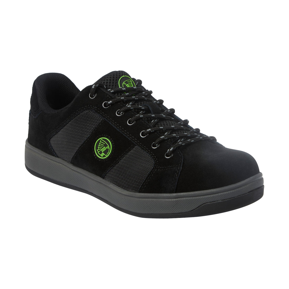 Apache KICK Suede Cup Sole Safety Trainer Black - Black - Customisable Safety Trainers