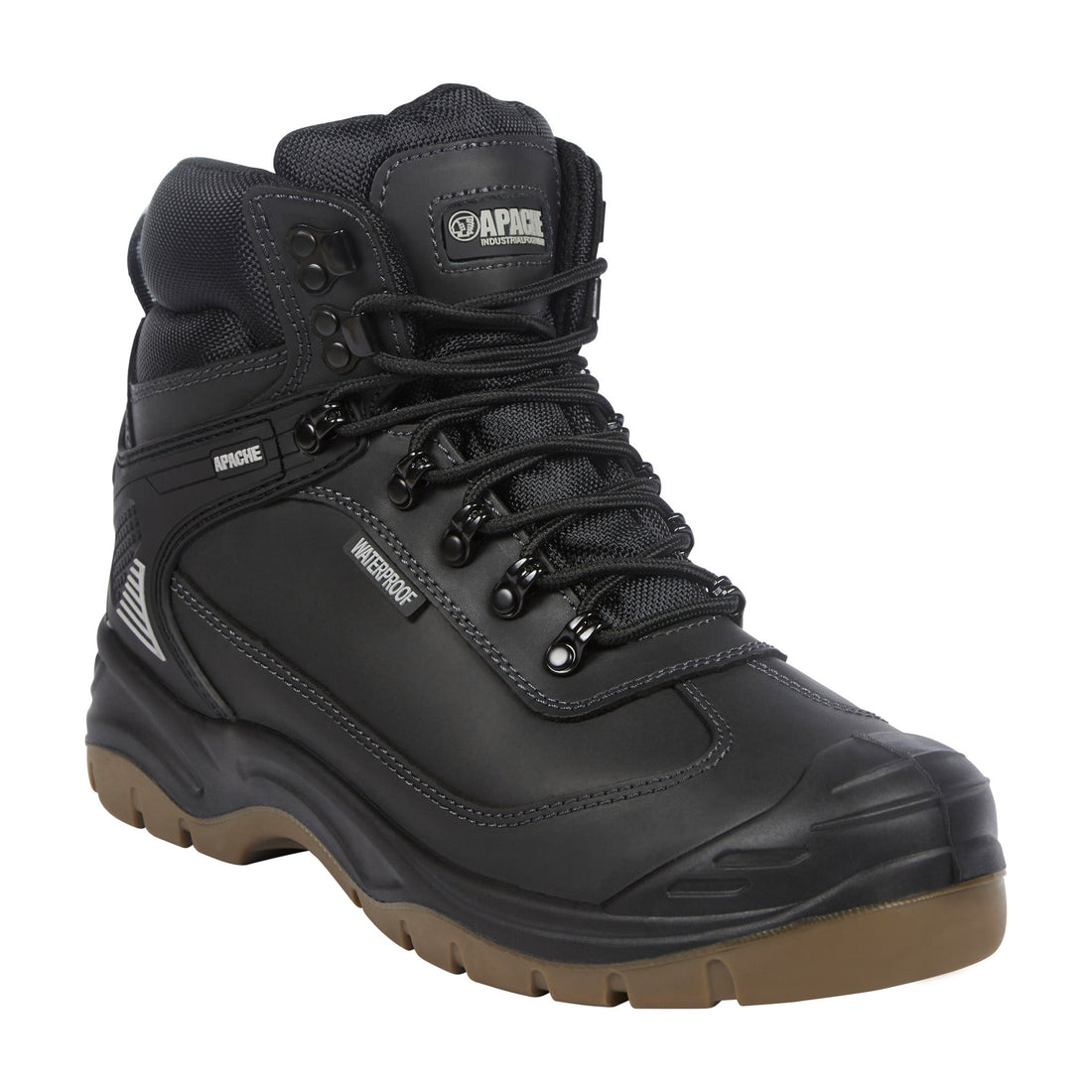 Apache RANGER BLACK Waterproof Safety Hiker Black - Black - Customisable Boots