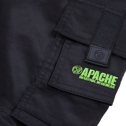 Apache Bancroft Holster Trouser Slim Fit Stretch Black - - Customisable Trousers
