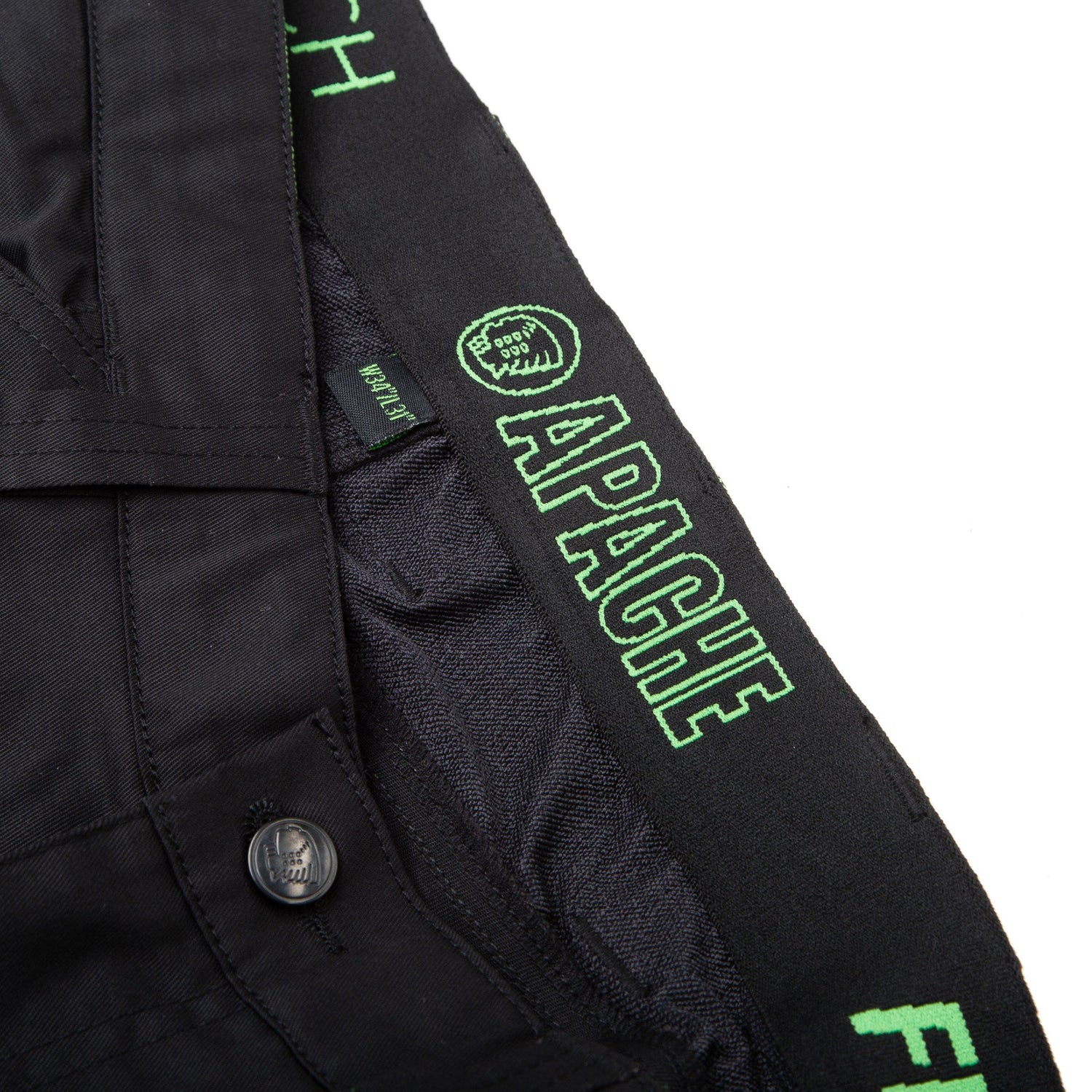 Apache Bancroft Holster Trouser Slim Fit Stretch Black - - Customisable Trousers