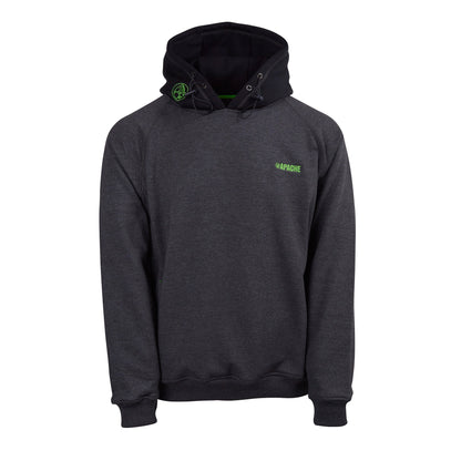 Apache Kingston Hooded Sweatshirt 320 GSM Grey/Black - Grey Black - Customisable Workwear
