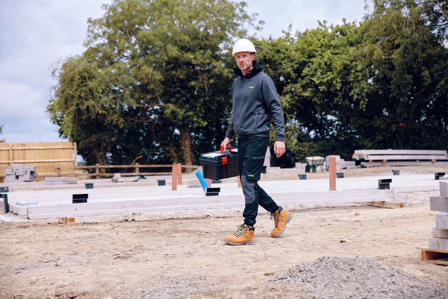 Apache Watson 4 way stretch jogger Black/Grey - - Customisable Workwear
