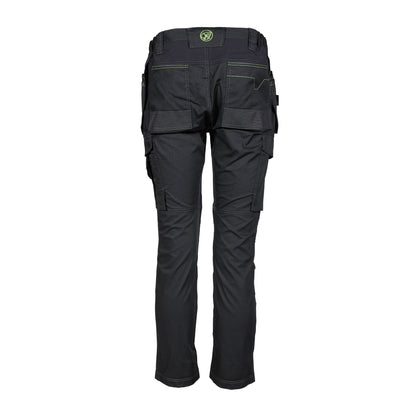 Apache Sudbury Stretch Slim Fit Holster Pocket Trouser Black - - Customisable Workwear
