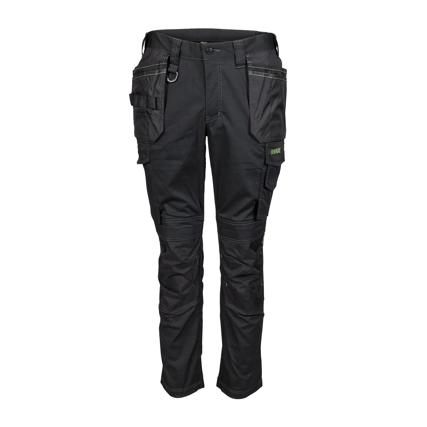 Apache Sudbury Stretch Slim Fit Holster Pocket Trouser Black - Black - Customisable Workwear