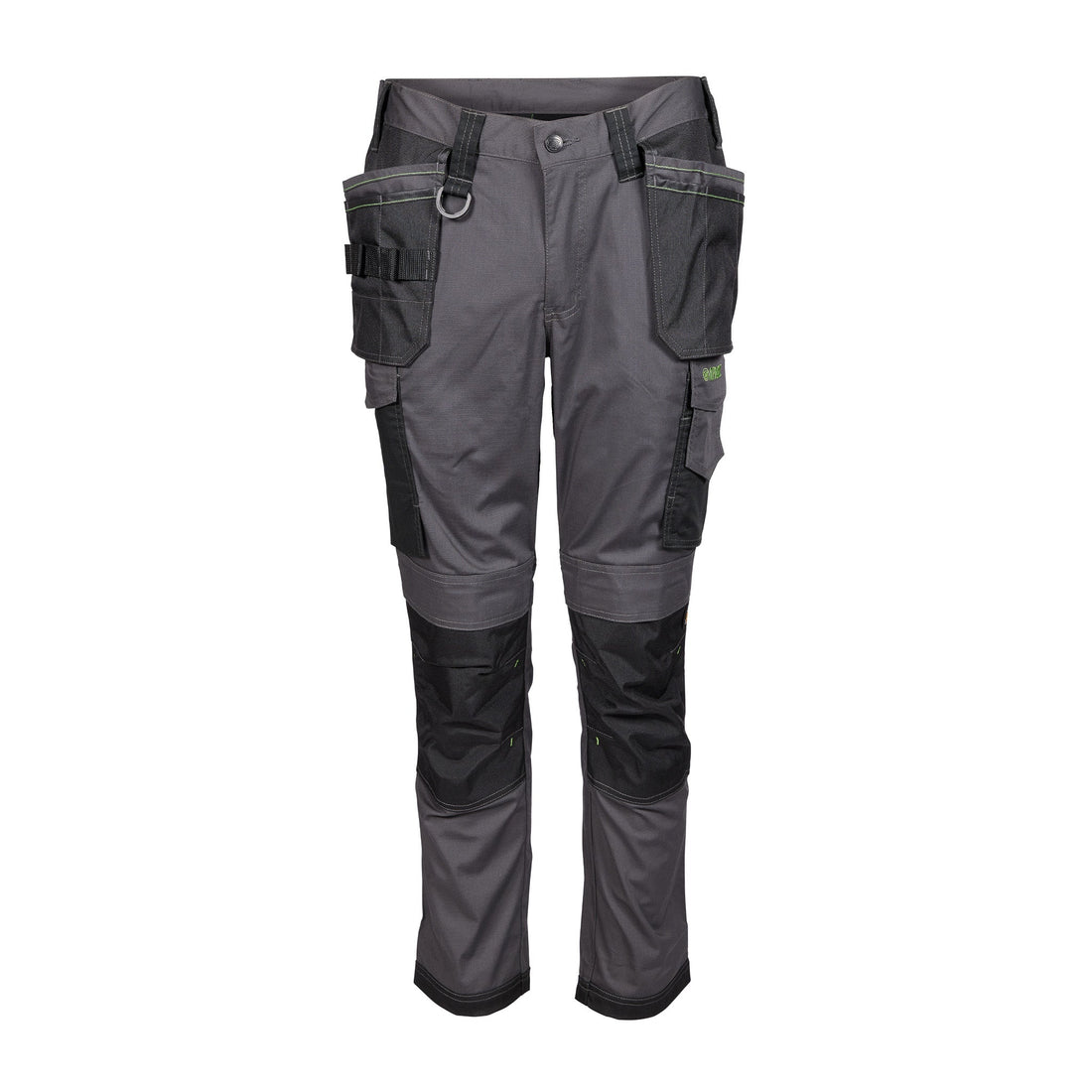 Apache Sudbury Stretch Slim Fit Holster Pocket Trouser Grey/Black - Grey Black - Customisable Workwear