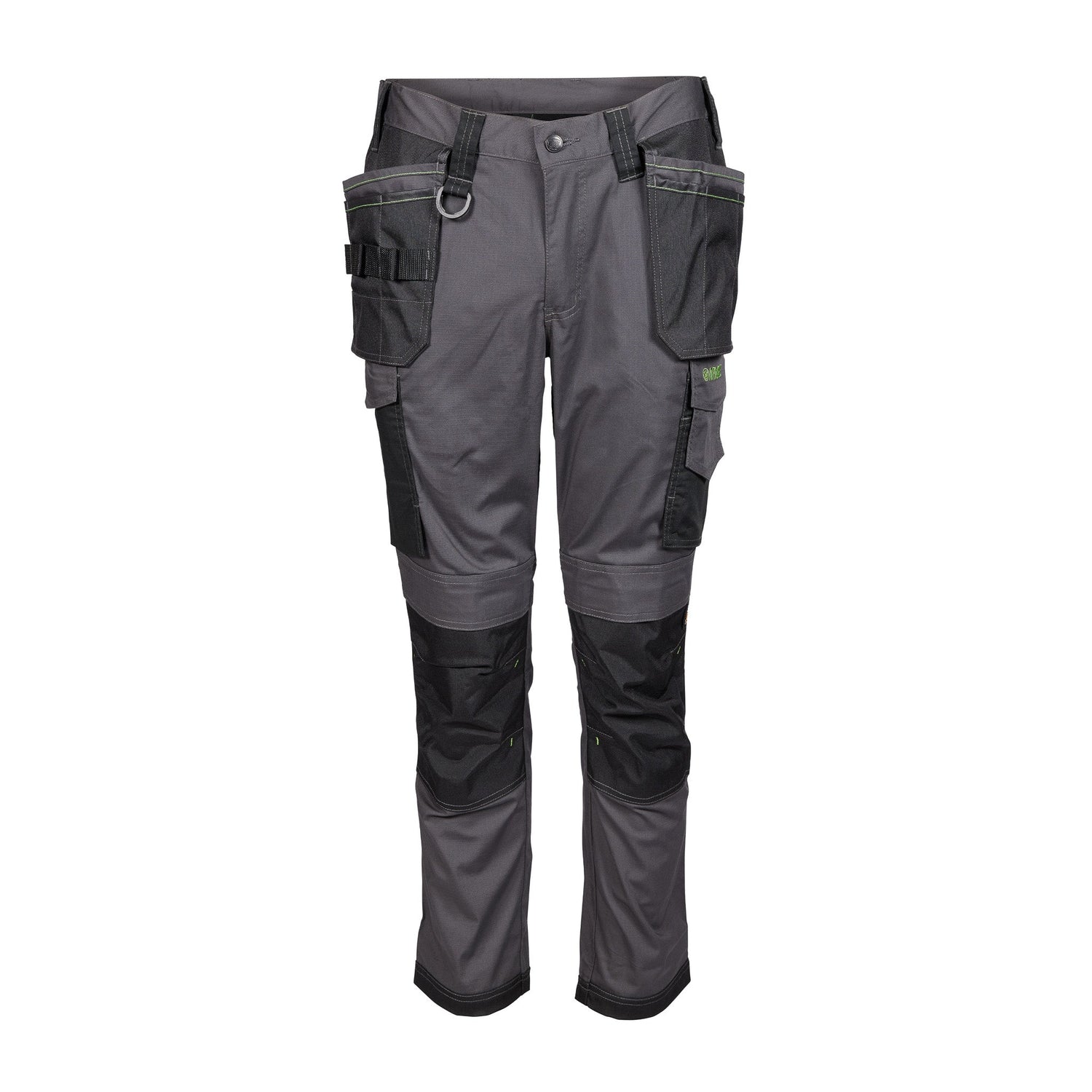 Apache Sudbury Stretch Slim Fit Holster Pocket Trouser Grey/Black - Grey Black - Customisable Workwear