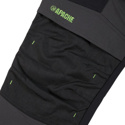 Apache Calgary Grey / Black 4 way stretch trouer Grey/Black - - Customisable Workwear