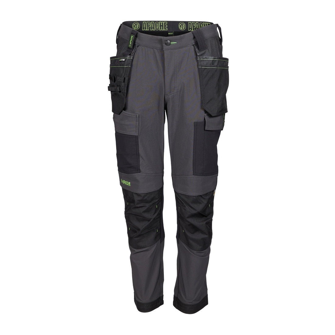 Apache Calgary Grey / Black 4 way stretch trouer Grey/Black - Grey Black - Customisable Workwear