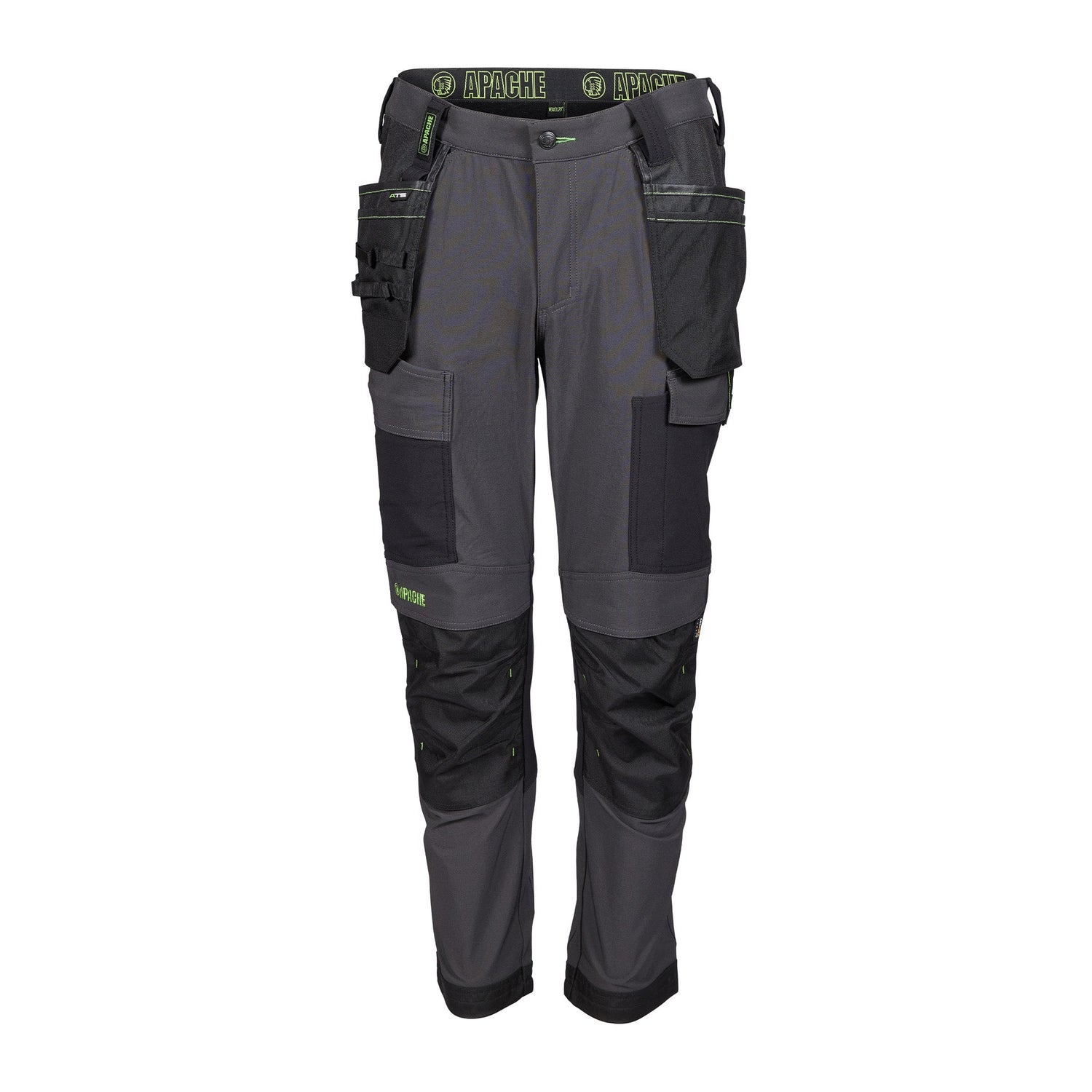 Apache Calgary Grey / Black 4 way stretch trouer Grey/Black - Grey Black - Customisable Workwear