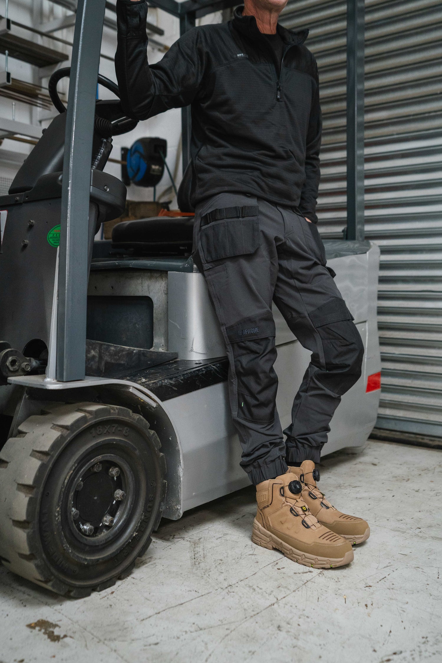 Apache - Stonehenge Stone FITGO Safety Boot with Rebound EVA midsole &amp; ESD - - Customisable Footwear