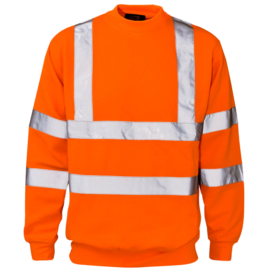 Hi Vis Crew Neck Sweatshirt - H67 - Orange - Customisable Top