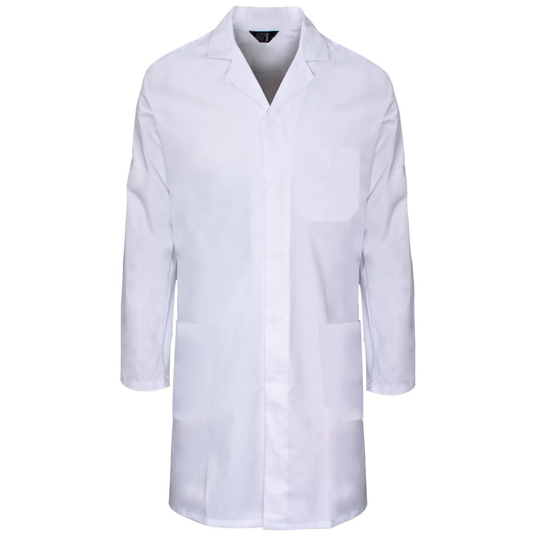 Polycotton Lab Coat - W29 - White - Customisable Lab Coat