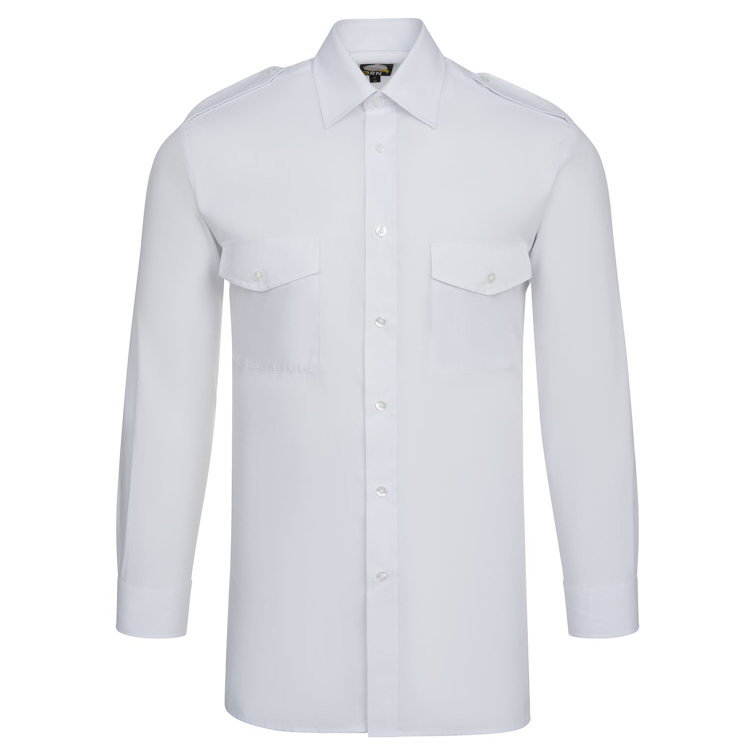 Orn The Essential L/S Pilot Shirt - White - 5810 - White - Customisable Shirts &amp; Blouses