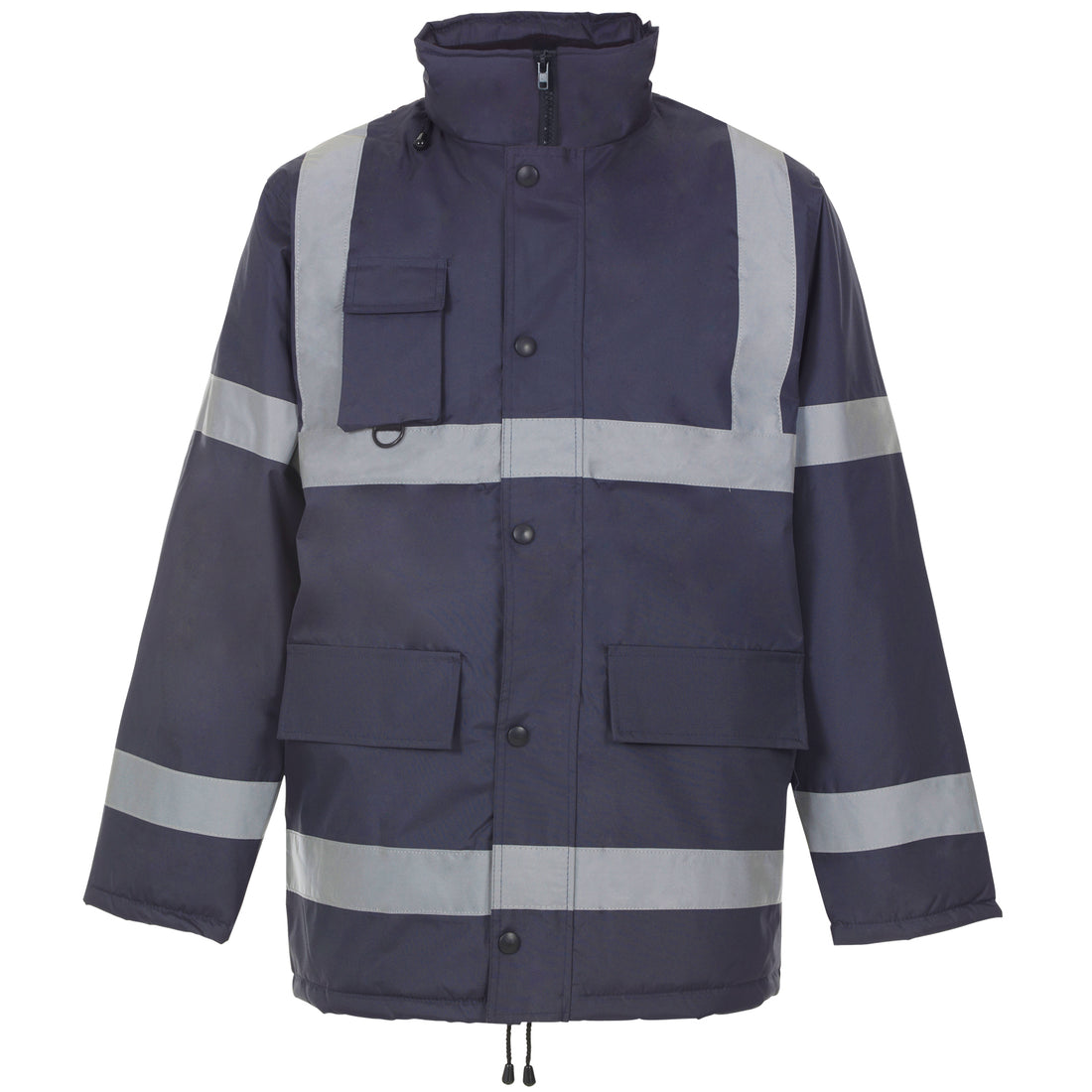 Security Parka - With Tape - W19 - Navy 4XLarge - Customisable Jacket