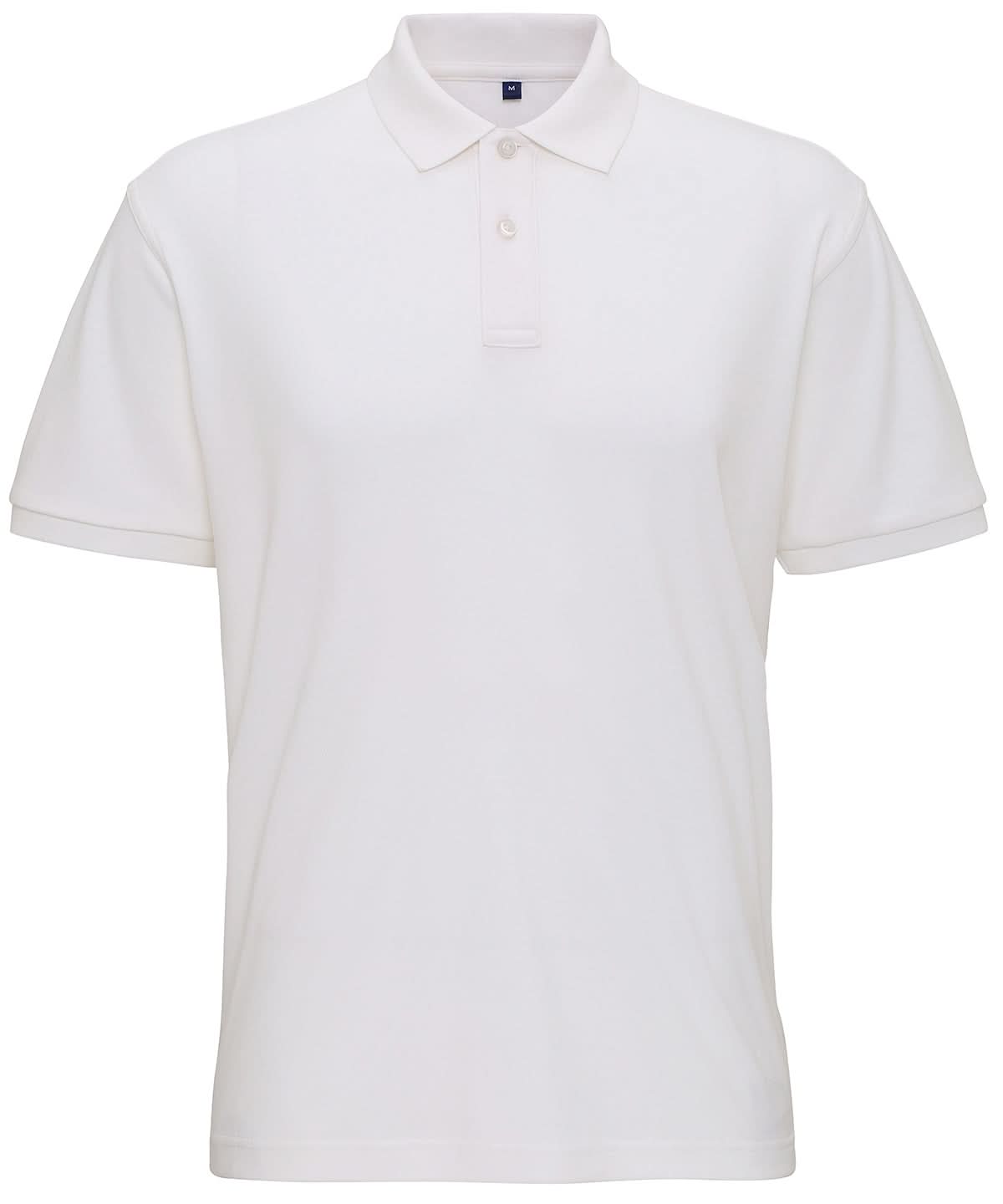 Asquith &amp; Fox Mens super smooth knit polo AQ005 - White - Customisable Polos