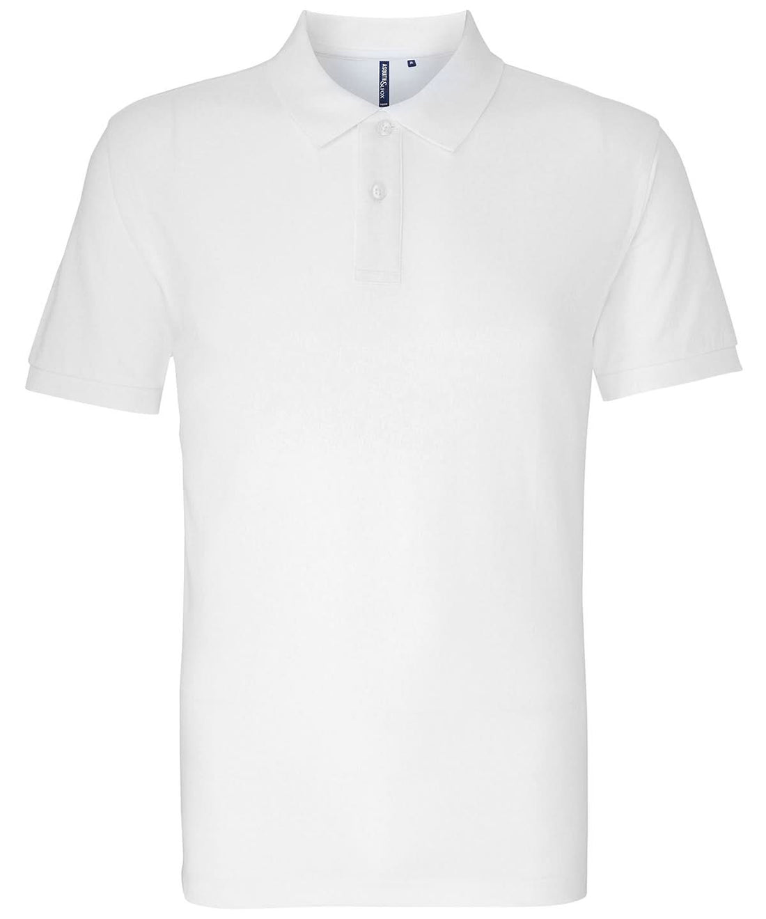Asquith &amp; Fox Asquith Fox Mens Classic fit polo White AQ010 - White - Customisable Polos