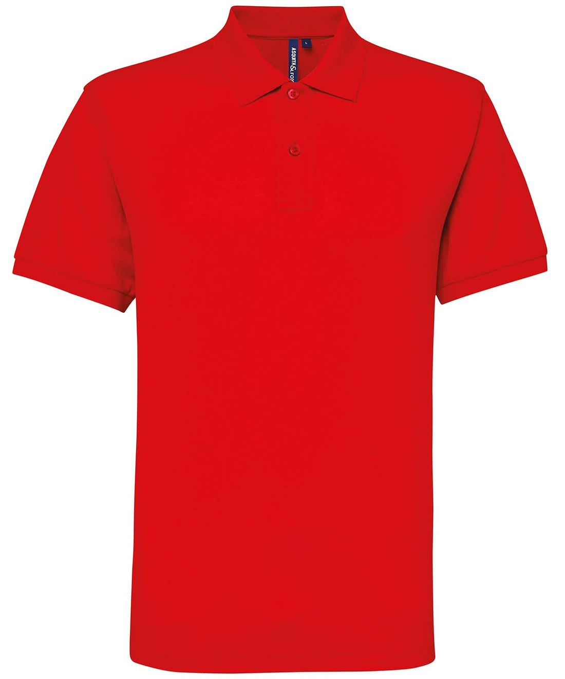 Asquith &amp; Fox Asquith Fox Mens polycotton blend polo Red AQ015 - Red - Customisable Polos