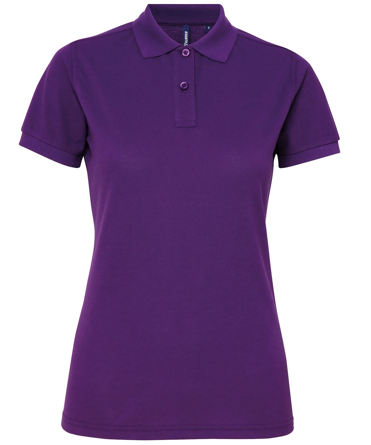 Asquith &amp; Fox Womens polycotton blend polo AQ025 - Purple - Customisable Polos