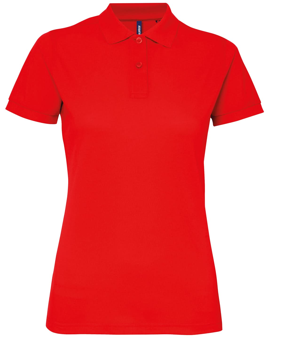 Asquith &amp; Fox Womens polycotton blend polo AQ025 - Red - Customisable Polos