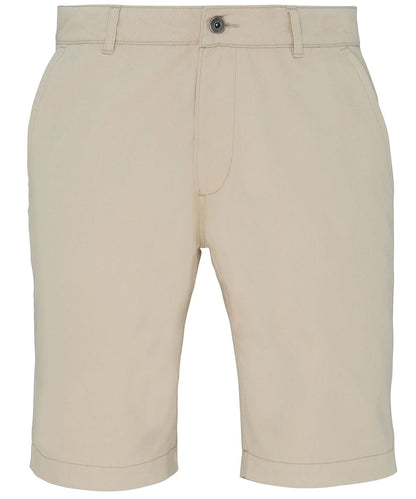 Asquith &amp; Fox Mens chino shorts AQ051 - Natural - Customisable Shorts
