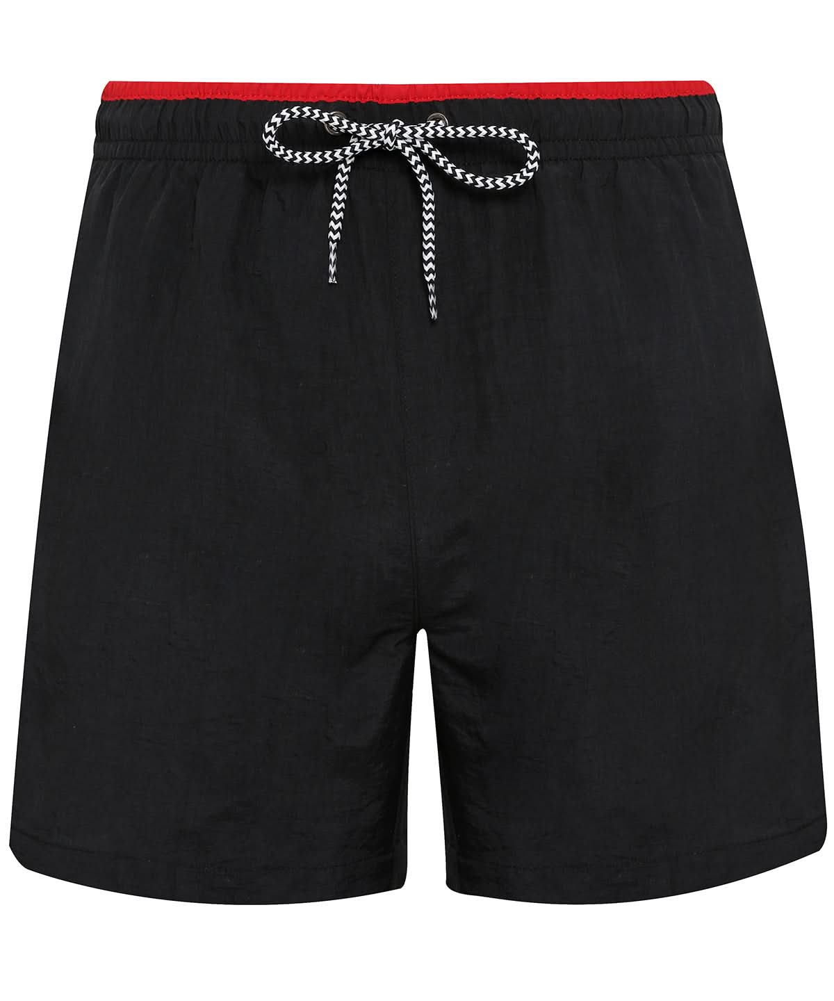 Asquith &amp; Fox Swim shorts AQ053 - Black Red - Customisable Shorts