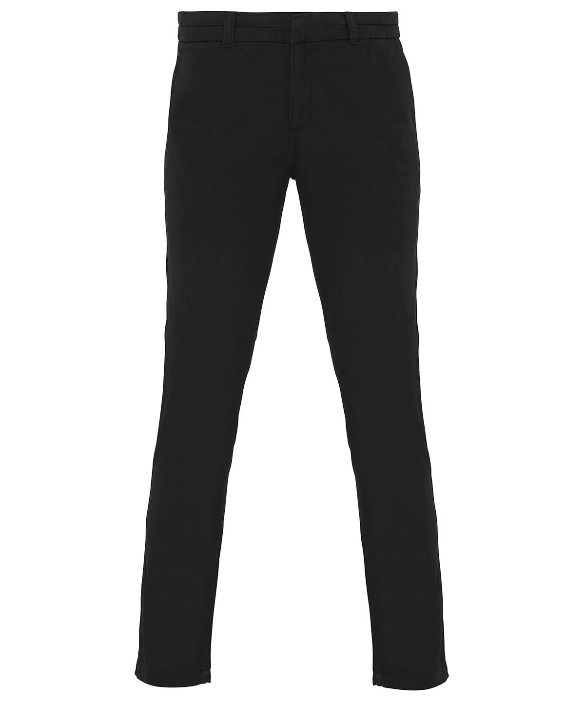 Womens Classic fit chinos - AQ060 - Black - Customisable Chinos