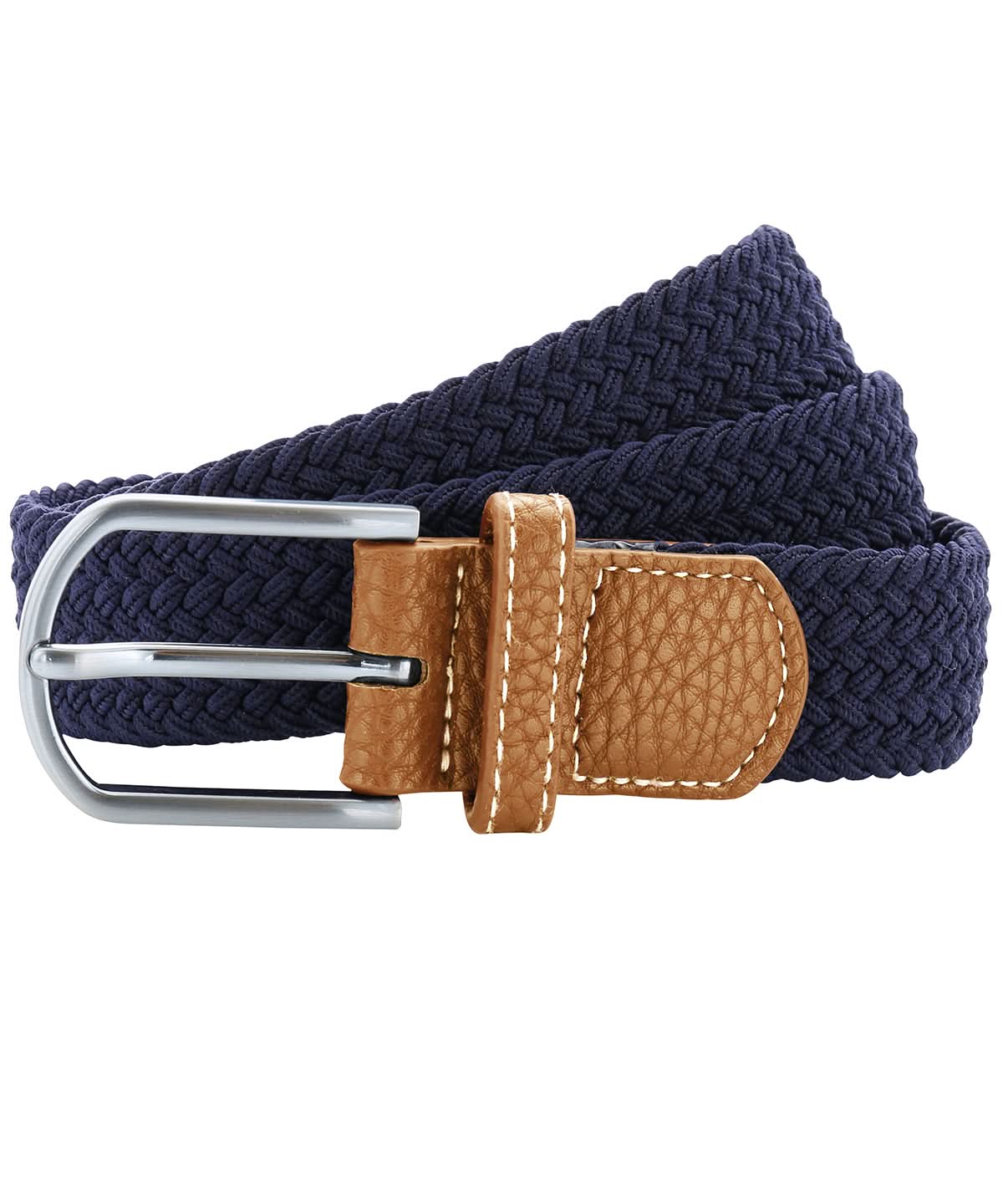 Asquith &amp; Fox Braid stretch belt AQ900 - Navy One size - Customisable Belts
