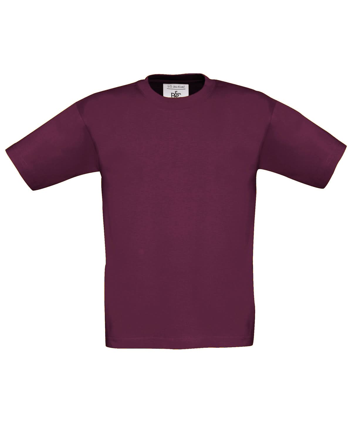 B&amp;C Collection Exact 150 kids Burgundy B150B - Burgundy - Customisable T-Shirt