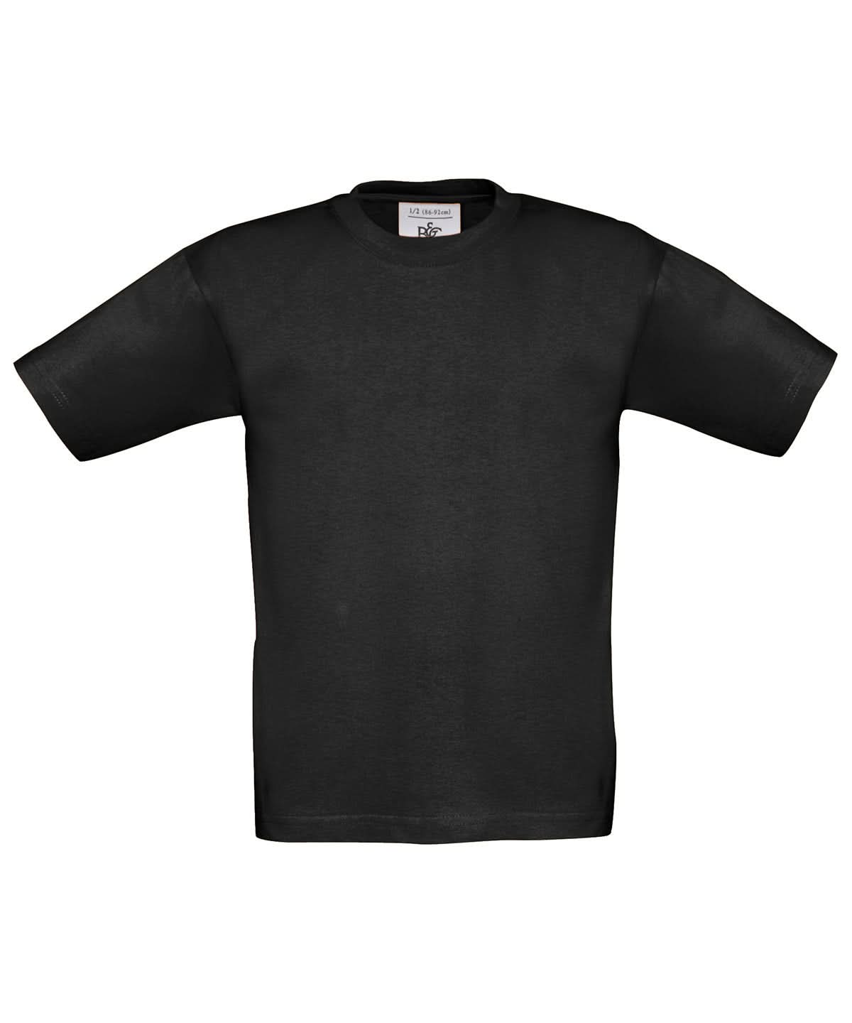 B&amp;C Collection Exact 190 kids B190B - Black - Customisable T-Shirt