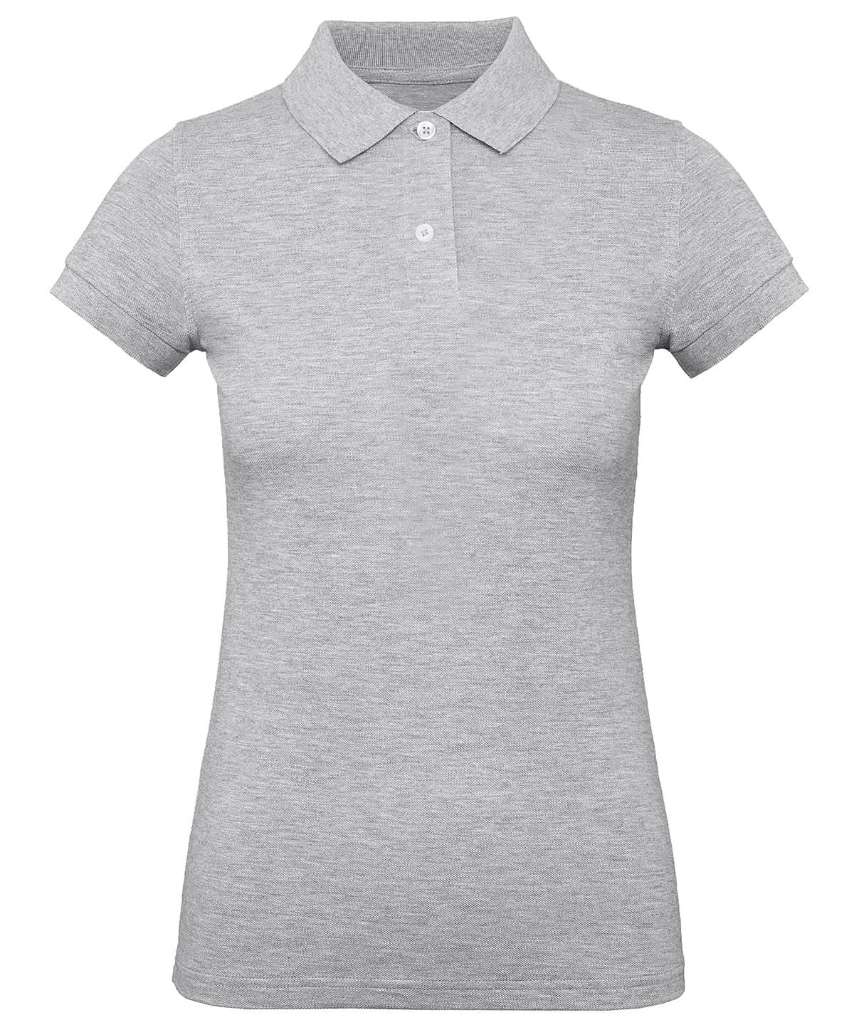 B&amp;C Collection Inspire Polo women Heather Grey B260F - Heather Grey - Customisable Polos